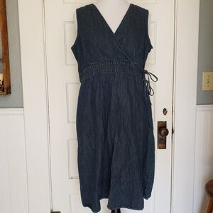 Old Navy denim maternity dress